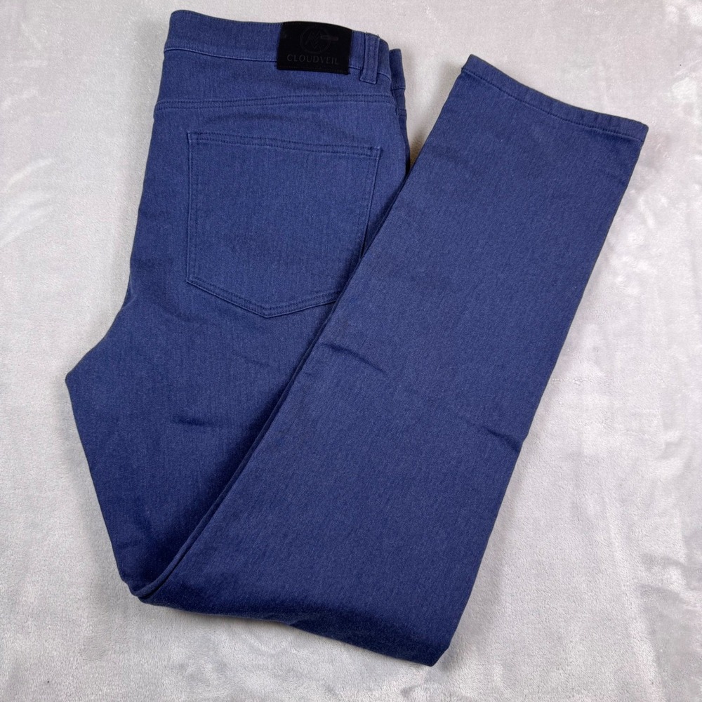Cloudveil Wayfarer Mens Modern Straight Fit Pants Navy Blue‎ 36x34 Gorpcore